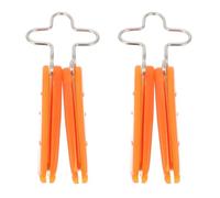COHEALI Strumento per Modellare Naso in Silicone Arancione 2 Pezzi Clip Ergonomica per Sollevare e Assottigliare Naso Uso Quotidiano