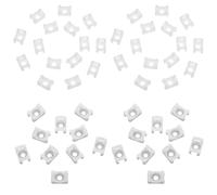 COHEALI Supporto per Fascette Stringicavo a Sella con Foro per Vite 4 Mm, Base di Montaggio in Plastica Bianca per Gestione Cavi, 1000 Pezzi per Uso Domestico, Ufficio e Giardino