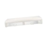 COHEALI Supporto per Monitor da Scrivania con Cassetto Resistente All'abrasione in Plastica Alzatina per Computer Bianco, per Uffici e Case