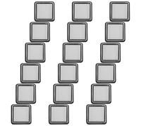 COHEALI Tamponi per Timbri Vuoti 18 Pezzi 3X3 CM Spugna ad Alta Densità Plastica per Fai da Te Scrapbooking Artigianato Scuola Ufficio Uso Creativo