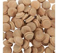 COHEALI Tappi Copriforo in Legno per Mobili 20mm X 15mm 100 Pezzi Design a Scatto per Coprire Fori e Decorare Scale e Scatole Elettriche