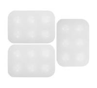 COHEALI Tavolozza di Colori in Silicone 3 Pezzi 6 Scomparti, Facile da Pulire, Pratica e Affidabile per Pittura ad Olio e Acquarello, per Principianti e Adulti