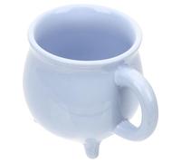 COHEALI Tazza da Bere in Ceramica a Forma di Calderone 3d Tazza Decorativa Blu Lucido per Bevande Calde e Fredde per Casa Bar e Pasticceria Fondo Anti Graffio