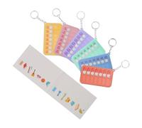 COHEALI Tracker delle Abitudini con Portachiavi e Adesivi per Planner, Schede di Monitoraggio Settimanale per Autodisciplina, Promemoria Portatile per Casa, Scuola e Viaggi, Set 6