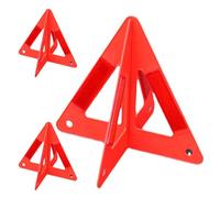 COHEALI Triangolo di Avvertimento Riflettente Arancione 3 Pezzi per Auto in Pvc Triangolare Facile da Riporre per Sicurezza Stradale e Guida Notturna