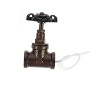 COHEALI Valvola di Arresto Steampunk Vintage per Lampada da Tavolo con Filo Elettrico in Ferro, Facile da Pulire e Installare, Stile Retrò per Decorazione Casa