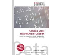 Cohen's Class Distribution Function: Cohen's Class Distribution Function, Signal Analysis, Statistical Analysis, Time Series