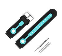 Coholl Cinturino di ricambio per smart watch per bambini, 16 mm, compatibile con Kidizoom DX2 PTHTECHUS CPROGRACE INIUPO 9 Tong, cinturino in silicone per ragazze, ragazzi e studenti, colore nero e