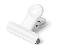Coideal Fermacarte in metallo bianco, 20 pezzi 50mm Fermacarte per raccoglitori da ufficio