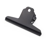 Coideal Grandi clip di carta per toro in acciaio inox nero - 10 pezzi da 4 pollici Black Metal Legant Clip per forniture di scuola d'ufficio