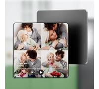 Coiisovd Magnete da Frigorifero con Album Musicale Personalizzato，lettore musicale personalizzabile con foto, compleanno San Valentino Natale canzone spotify regalo