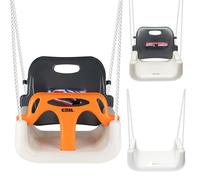 COIL Altalena per Bambini Babyschaukel Outdoor 3-in-1 con Sedile Regolabile per Bambini, Altalena per Bambini con Schienale, Altalena per Bambini per Interni, Sedile per Altalena per Bambini, Altalena