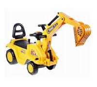 COIL Auto a Pedali per Bambini - Mini Escavatore Giocattolo, Veicolo per Bambini con Volante e Suoni, Tavolino da Notte, Giocattolo da Spiaggia, Grande Escavatore, Macchina Cavalcabile - Escavatore