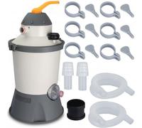 COIL Impianto filtro a sabbia piscina - efficiente pompa per piscina 3028 l/h, robusto e durevole, facile manutenzione con valvola a 6 livelli, accessori inclusi, per piscine fino a 16000 l, pompa