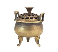 Coil Incense Censer - Portable Antique Metal Incense Burner with Lid, Aromatherapy Decoration for Meditation, Yoga, Spa, Home, Church | Relaxing Scents, Mindfulness Practice, Stress Relief, Spiritual