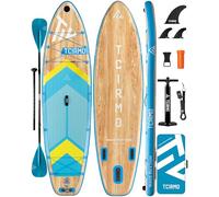 COIL SUP board - Set di tavole SUP gonfiabili - set completo - custodia per cellulare impermeabile - stabile - leggera - con pagaia - con pompa - accessori (blu, 320 x 84 x 15 cm)