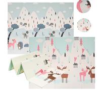 COIL Tappetino da gioco per bambini, pieghevole, per gattonare, per bambini, per gattonare all'aperto, impermeabile, in schiuma XPE (180, invernale)