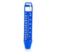 COIL Termometro da piscina galleggiante, 24 cm, termometro da piscina con coppetta, termometro analogico per la temperatura dell'acqua per piscina, laghetto e spa, con cordino, visualizzazione °C/°F