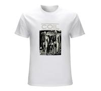 Coil Unnatural History Album Logo Mens T Shirt Tees White 3XL
