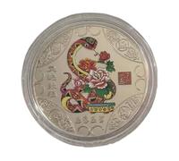 Coin 2025 Anno di Serpente, Cinese Lunar Capodanno Fortune Coin, 2025 Cinese Lunar L'Anno 2025 della Moneta di Serpente Simboleggia La, Il Potere, La Buona E La Raccolta di cap