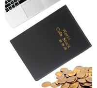 Coin Collector Book - 120 Organizzatore di archiviazione tasche | Archiviazione della collezione di monete, per il progetto scolastico di storia di storia Museo di conservazione culturale Birthday Ret