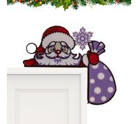 Coin De Porte - Décoration De Cadre De Porte En Bois De Noël, Décoration De Rebord De Fenêtre, Décoration Murale Pour La Maison, Ornement De Cadre De Maison De Vacances Amusant Pour L'intérieur Et L'e