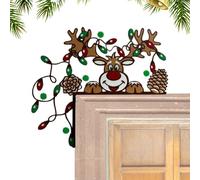 Coin De Porte - Décoration De Cadre De Porte En Bois De Noël, Décoration De Rebord De Fenêtre, Décoration Murale Pour La Maison, Ornement De Cadre De Maison De Vacances Amusant Pour L'intérieur Et L'e