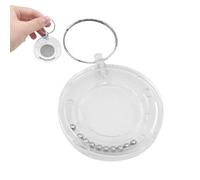 Coin Escape Puzzle Keyring, Coin Magic Tricks, Coines Disappearing Magic Props, Coines Out Toys for Beginner Magician, Easy to Do Accessories for Halloween Christmas Party