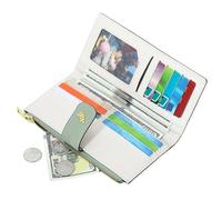 Coin Pocket For Female - Slim Wallet Safe Leather Money Holder With Zipper