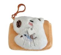 Coin Pouch, Plush Animal Bag, Capybara Small Bag, Animal Coin Bag, Cute Capybara Plush Design Multi-Functional Use Convenient Keychain Key Ring Good-Quality Plush Material for Everyday Use