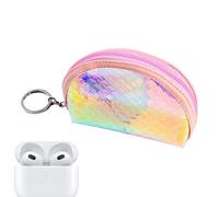 Coin Pouch, Small Zipper Purse, 12x8.5x4cm/4.72x3.35x1.57 Inches Keychain Wallet Credit Card Holder, Portable Storage Bag, for Girls, Everyday Carry Fashionable Touch to Any Outfit