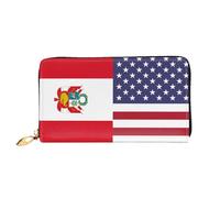 Coin Purse America Peru Friendship Flag Portamonete Elegante Portafoglio Elegante Portamonete Da Donna Per Donna, Adolescente, Migliore Amico
