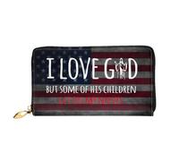 Coin Purse I Love God But Some Of His Children Get On My Nerves Vintage Portamonete Da Donna Adatta Clutch Piccolo Borsa Vintage Portafoglio In Pelle Per Insegnante, Adolescente, Donna