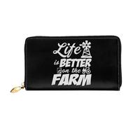 Coin Purse Life Is Better On The Farm Portamonete Adatta Clutch Piccolo Borsa Multiuso Portafoglio Per Adolescente, Ragazze, Insegnante