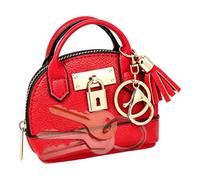 Coin Purse - PU Leather Lipstick Organizer Holder with Keychain | Change Purse for Shopping Work School Travel Outdoor Festival Vacation