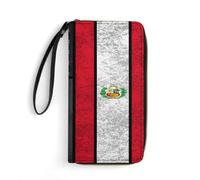 Coin Purse Vintage Peru Peruvians And America Flag Portafoglio In Pelle Elegante Portamonete Da Donna Multiuso Clutch Piccolo Borsa Per Migliore Amico, Uomo, Donna