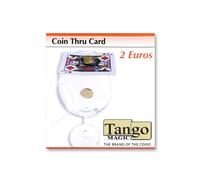 Coin thru card - 2 Euro by Tango Magic - Magia con Monete - Giochi di Magia