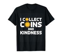 Coins and Kindness Gamer Kids Pixel Maglietta