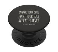 Coinvolgi il tuo core point le dita dei piedi Pole Dance PopSockets PopGrip Adesivo