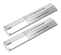 Coisien Barre Flavorizer, Piastra,Regolabili 34 a 53,3cm di Ricambio,Universale Durevole Acciaio Inossidabile Diffusore di Calore Copri Bruciatore Accessori per Charbroil della griglia a Gas.2Pack
