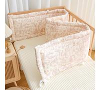 COITROZR Paracolpi Lettino Neonatom, Sponde Anticaduta Antisoffoco, Barriera di Sicurezza Morbida e Alta per Culla e Lettino Colpi Lettino Neonato Paraurti per Culla Sponda Anticaduta(C9,150CM)