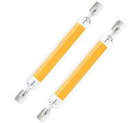 COITROZR R7s LED 78 mm dimmerabile, 10 W di ricambio 80 W, angolo di diffusione di 360°, 2 lampadine a stelo bianco caldo 3000 K