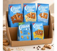 CoIussi Box Biscotti Assortiti, 5 Confezioni Gran Dispensa Gocce di Cioccolato, Integrali, Riso Croccante, Uova e Latte Freschi e Nic Nac - Formato Scorta per colussi 2,945kg