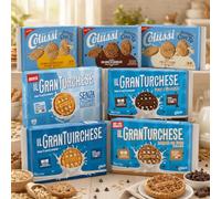 CoIussi Box Biscotti Assortiti, 7 Confezioni con GranTurchese Classico, Integrale, Cacao e Senza Zuccheri Aggiunti + Sempre con Te Orzo, Cioccolato, Latte e Avena per colussi 2,269 kg