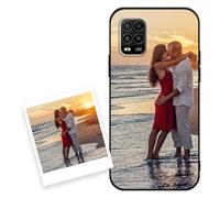 Coiwxmoi Cover Personalizzate per Xiaomi Mi 10 Lite 5G 6,57'', Personalizzata con Foto Immagine Disegni Personalizzabile Custodia, Personalizzato Custodie per Xiaomi Mi 10 Lite 5G, Nero