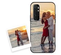 Coiwxmoi Cover Personalizzate per Xiaomi Mi Note 10 Lite 4G 6,47'', Personalizzata con Foto Immagine Disegni Personalizzabile Custodia, Personalizzato Custodie per Xiaomi Mi Note 10 Lite 4G, Nero