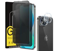 Coiwxmoi Privacy Pellicola Opaca per iPhone 13 con Protezione Fotocamera [2+2 Pezzi], Opaco Vetro Temperato Anti-Spy Durezza 9H HD Anti-riflesso Anti-impronta Anti-Spia Vetrino Film Protettiva