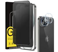 Coiwxmoi Privacy Pellicola Opaca per iPhone 15 con Protezione Fotocamera [2+2 Pezzi], Opaco Vetro Temperato Anti-Spy Durezza 9H HD Anti-riflesso Anti-impronta Anti-Spia Vetrino Film Protettiva
