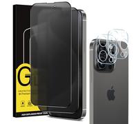 Coiwxmoi Privacy Pellicola Opaca per iPhone 15 Pro con Protezione Fotocamera [2+2 Pezzi], Opaco Vetro Temperato Anti-Spy Durezza 9H HD Anti-riflesso Anti-impronta Anti-Spia Vetrino Film Protettiva