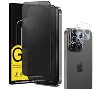 Coiwxmoi Privacy Pellicola Opaca per iPhone 15 Pro Max con Protezione Fotocamera [2+2 Pezzi], Opaco Vetro Temperato Anti-Spy Durezza 9H HD Anti-riflesso Anti-impronta Anti-Spia Vetrino Film Protettiva